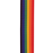 Immagine di Tracolla D'Addario in polipropilene per chitarra con sistema Auto Lock, arcobaleno