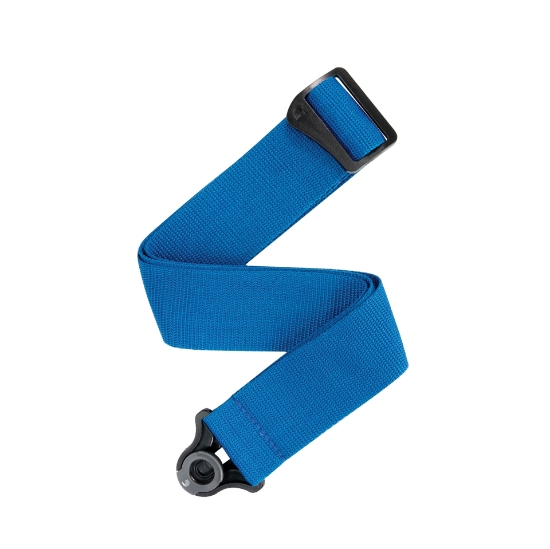 Immagine di Tracolla D'Addario in polipropilene per chitarra con sistema Auto Lock, blu