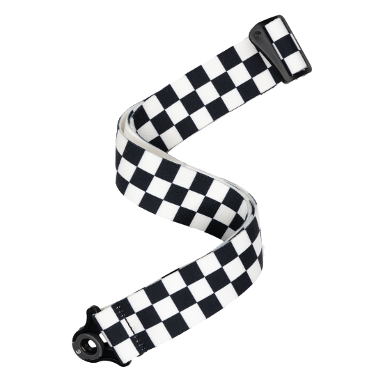 Immagine di D'Addario Auto Lock Guitar Strap, Skater Checkerboard