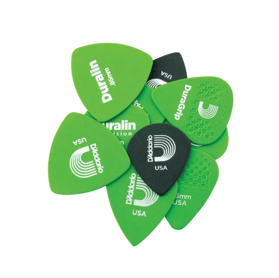 Immagine di Confezione di plettri assortiti D'Addario in Duralin, medium