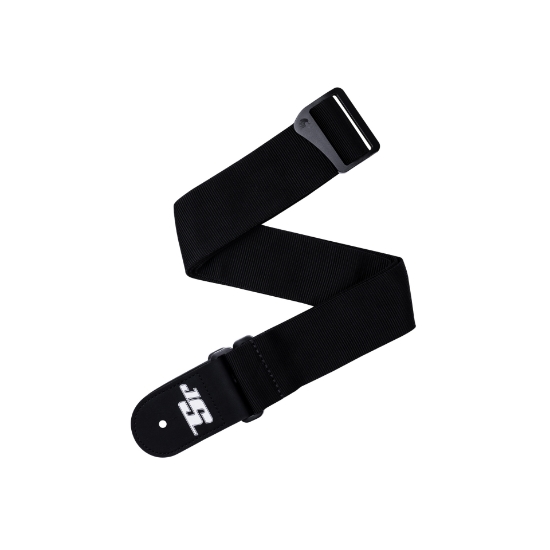 Immagine di Tracolla D'Addario Joe Satriani girevole per chitarra, Black Nylon