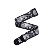 Immagine di Tracolla D'Addario Joe Satriani girevole per chitarra, Black Paisley
