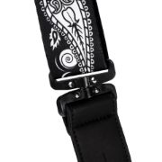 Immagine di Tracolla D'Addario Joe Satriani girevole per chitarra, Black Paisley