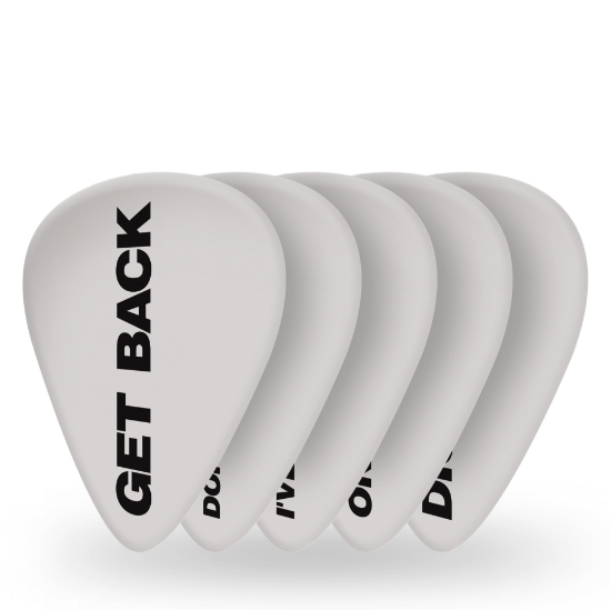 Immagine di D'Addario Beatles Get Back, plettri per chitarra, confezione da 10, spessore Heavy
