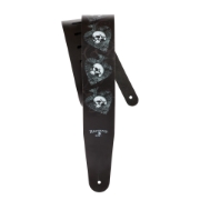 Immagine di Tracolla D'Addario Alchemy in pelle, per chitarra, Skulls in Spades