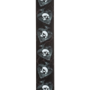 Immagine di Tracolla D'Addario Alchemy in pelle, per chitarra, Skulls in Spades