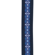 Immagine di Tracolla Deluxe in cotone per chitarra, blu