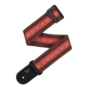 Immagine di Tracolla Deluxe in cotone per chitarra, marrone