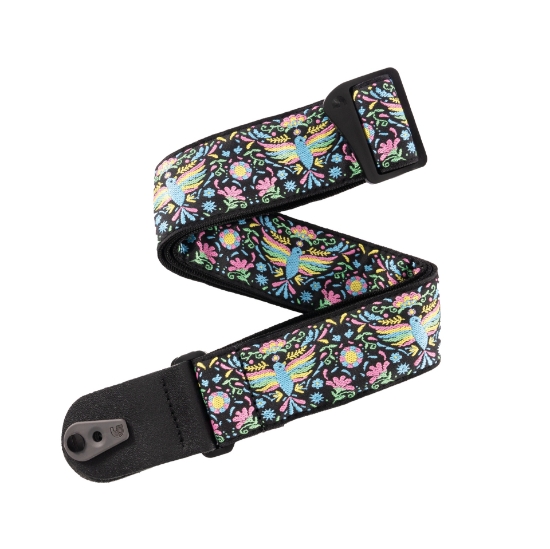 Immagine di Tracolla intrecciata D'Addario Pad Lock per chitarra, Phoenix Dream