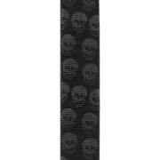 Immagine di Tracolla intrecciata D'Addario per chitarra, Skulls Black Tubular