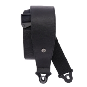 Immagine di Tracolla D'Addario Comfort in pelle con sistema Auto Lock, Nera
