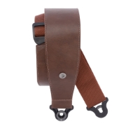 Immagine di Tracolla D'Addario Comfort in pelle con sistema Auto Lock, Marrone
