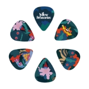 Immagine di Plettri medi (spessore 0,70 mm) D'Addario per chitarra, 55° anniversario di Yellow Submarine dei Beatles, grafica Under the Sea, confezione da 15