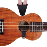 Immagine di Tracolle D'Addario in stile cradle per ukulele, Paisley rosa/verde