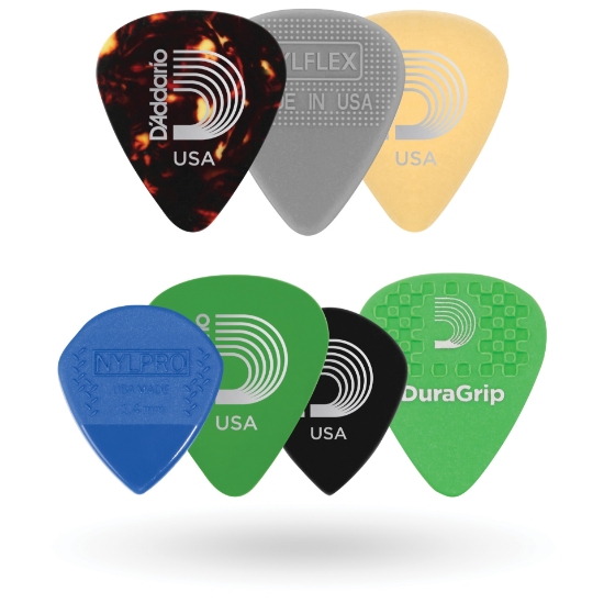 Immagine di D'Addario Accessories Assorted Guitar Picks, 5 pack, Medium