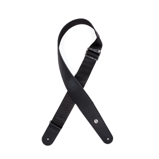 Immagine di Tracolla D'Addario in pelle ibrida per chitarra