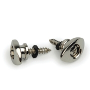 Immagine di Bottoni per tracolla ellittici D'Addario Accessories, cromati