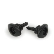 Immagine di Bottoni per tracolla ellittici D'Addario Accessories, neri