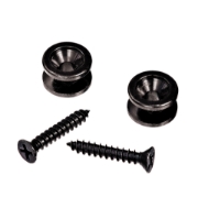Immagine di Bottoni per tracolla in ottone massiccio D'Addario Accessories - neri (1 paio)