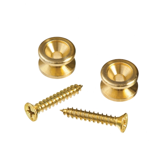 Immagine di Bottoni per tracolla in ottone massiccio D'Addario Accessories - ottone (1 paio)