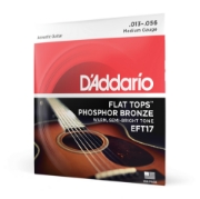 Immagine di Corde D'Addario EFT17 Flat Tops in bronzo fosforoso per chitarra acustica, 13-56