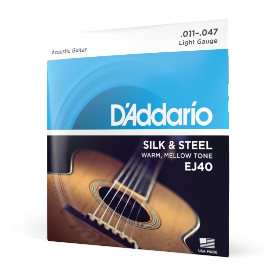 Immagine di Corde D’Addario EJ40 Silk & Steel per chitarra folk, 11-47