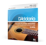 Immagine di Corde D'Addario EJ83L per chitarra acustica Gypsy Jazz, con pallino finale, Light, 10-44
