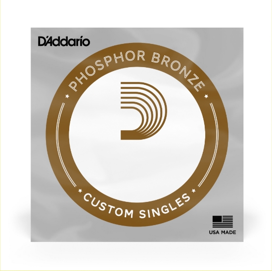 Immagine di Corda singola D’Addario PB042 Phosphor Bronze Wound per chitarra acustica, .042