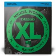 Immagine di Corde D’Addario EXL220 per basso, Nickel Wound, Super Light, 40-95, Long Scale