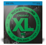 Immagine di Corde D’Addario EXL220S per basso, Nickel Wound, Super Light, 40-95, Short Scale