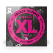 Immagine di Corde D’Addario EXL170TP per basso, Nickel Wound, Light, 45-100, 2 set, Long Scale