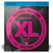 Immagine di Corde D’Addario EXL170M per basso, Nickel Wound, Light, 45-100, Medium Scale