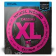 Immagine di Corde D’Addario EXL170-8 per basso, 8 corde, Nickel Wound, Light, 32-130, Long Scale