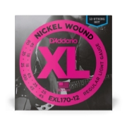 Immagine di Corde D’Addario EXL170-12 per basso, Nickel Wound, Light, 18-45