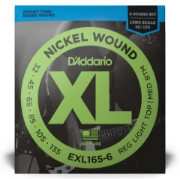 Immagine di Corde D’Addario EXL165-6 per basso, 6 corde, Nickel Wound, Custom Light, 32-135, Long Scale