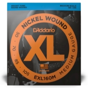 Immagine di Corde D’Addario EXL160M per basso, Nickel Wound, Medium, 50-105, Medium Scale
