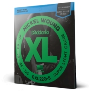 Immagine di Corde D’Addario EXL220-5 per basso, 5 corde, Nickel Wound, Super Light, 40-125, Long Scale