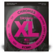 Immagine di Corde D’Addario ECB81 Chromes per basso, Light, 45-100, Long Scale