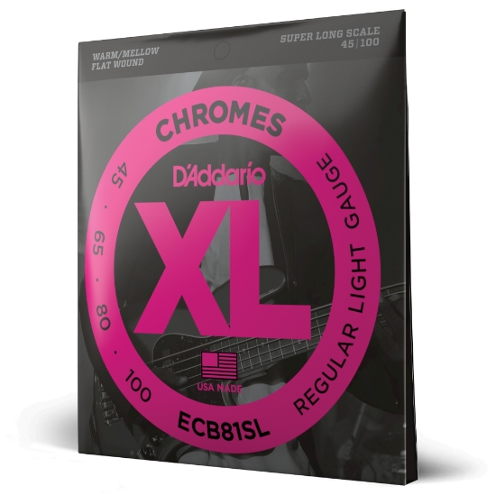 Immagine di Corde D’Addario ECB81SL Chromes per basso, Light, 45-100, Super Long Scale