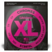 Immagine di Corde D’Addario ECB81SL Chromes per basso, Light, 45-100, Super Long Scale