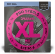 Immagine di Corde D’Addario EPS170-6 ProSteels per basso, 6 corde, Light, 32-130, Long Scale