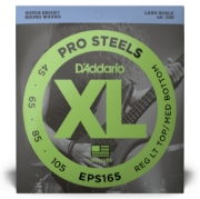 Immagine di Corde D’Addario EPS165 ProSteels per basso, Custom Light, 45-105, Long Scale