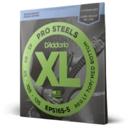Immagine di Corde D’Addario EPS165-5 ProSteels per basso, 5 corde, Custom Light, 45-135, Long Scale
