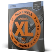Immagine di Corde D’Addario EPS160-5 ProSteels per basso, 5 corde, Medium, 50-135, Long Scale