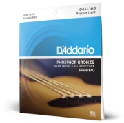 Immagine di Corde D'Addario EPBB170 in bronzo fosforoso per basso acustico, 45-100, Long Scale