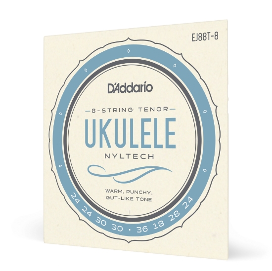 Immagine di D'Addario EJ88T-8 Nyltech - Muta per ukulele tenore a 8 corde