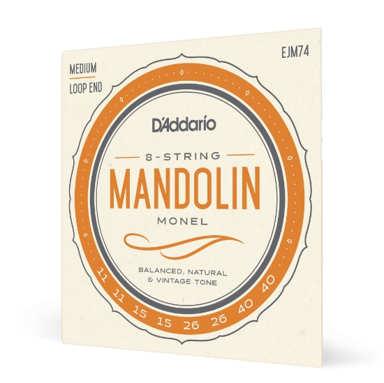 Immagine di D'Addario EJM74 - Corde in monel per mandolino, scalatura media, 11-40