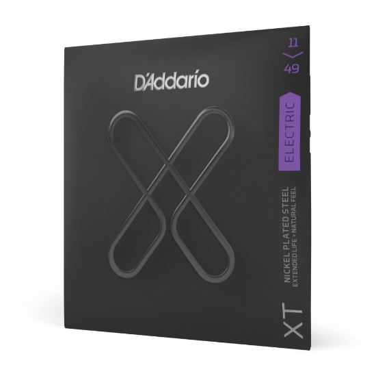 Immagine di D'Addario XTE1149, XT - Corde in acciaio placcate al nickel per chitarra elettrica, scalatura media, 11-49