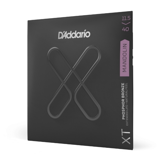 Immagine di D'Addario XTM11540, XT - Corde in fosforo-bronzo per mandolino, scalatura media custom, 11,5-40