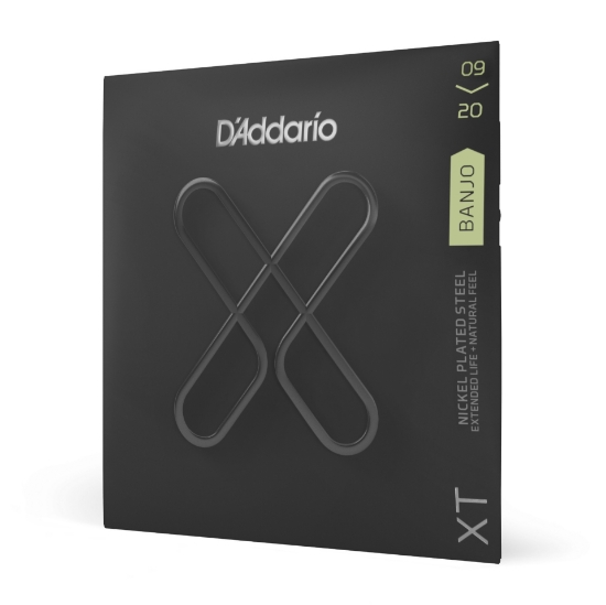 Immagine di D'Addario XTJ0920, XT - Corde in acciaio placcate al nickel per banjo, scalatura leggera, 09-20
